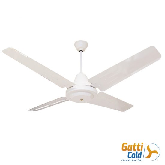 GattiCold Ventilador de techo clasico blanco